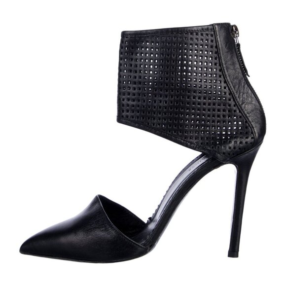 AllSaints Leather D'Orsay Pumps in black - Picture 1 of 10